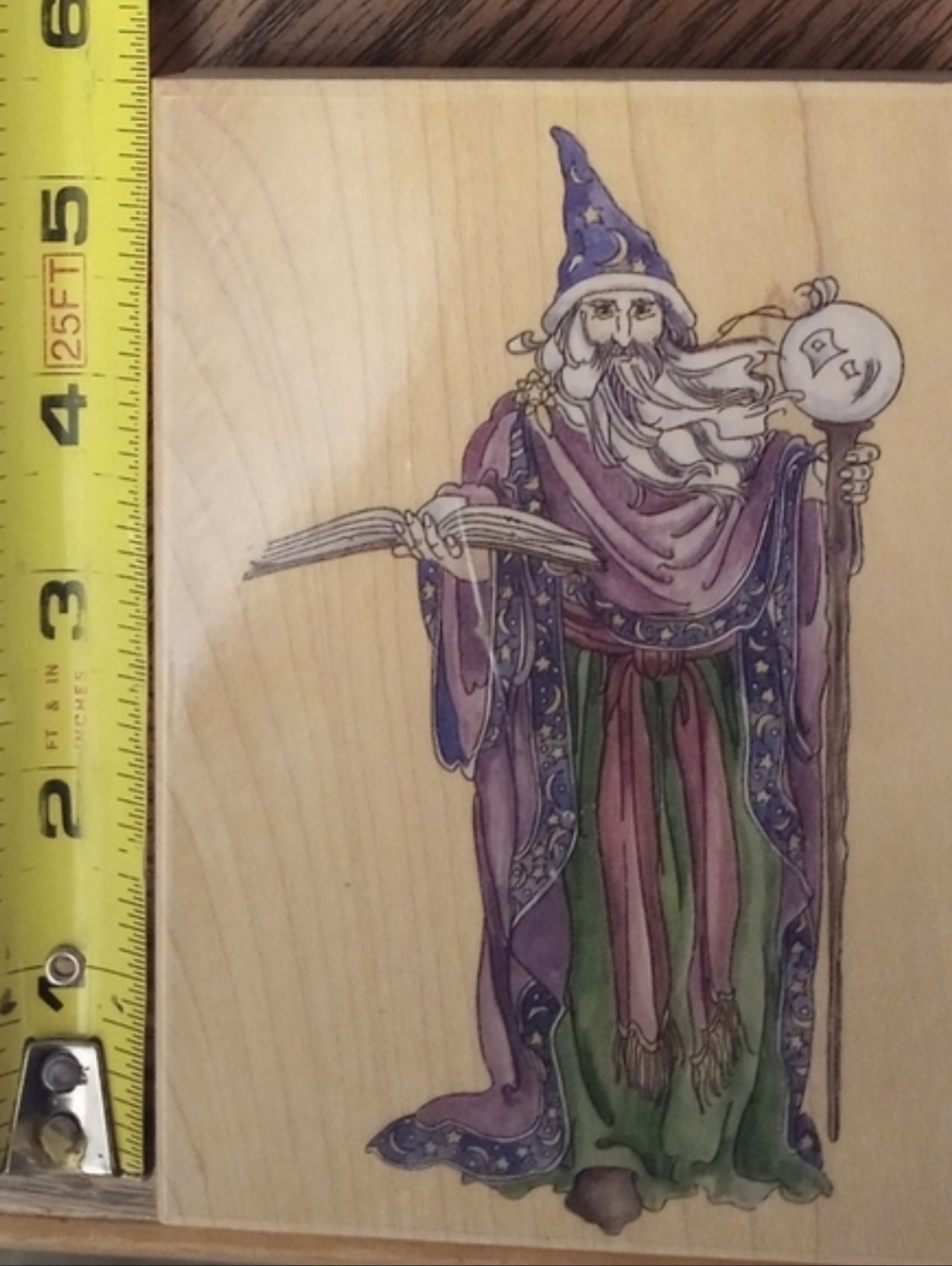 Wizard Rubber Stamp